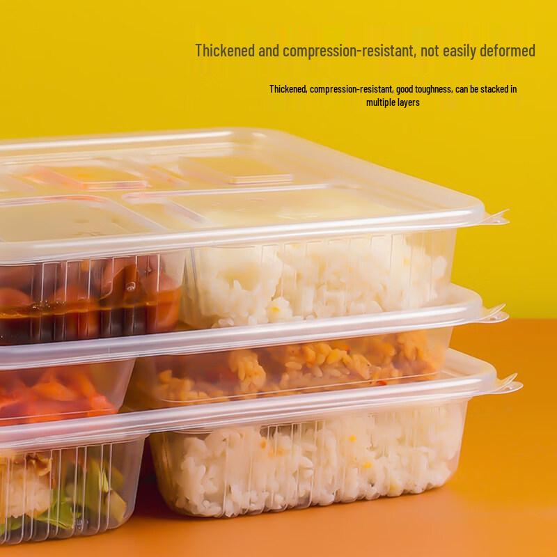ZISIZ Disposable Plastic Lunch Box