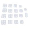 18pcs Silicone Molds Soft Elastic DIY Making Resin Molding for Decorative Handicrafts