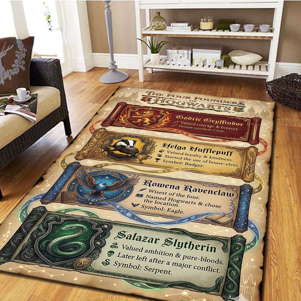 Harry Potter Carpet for Living Room, Digital Print Floor Mat, Cool Movie Bedroom Rug, Home Decor Play Mat -HYQ14