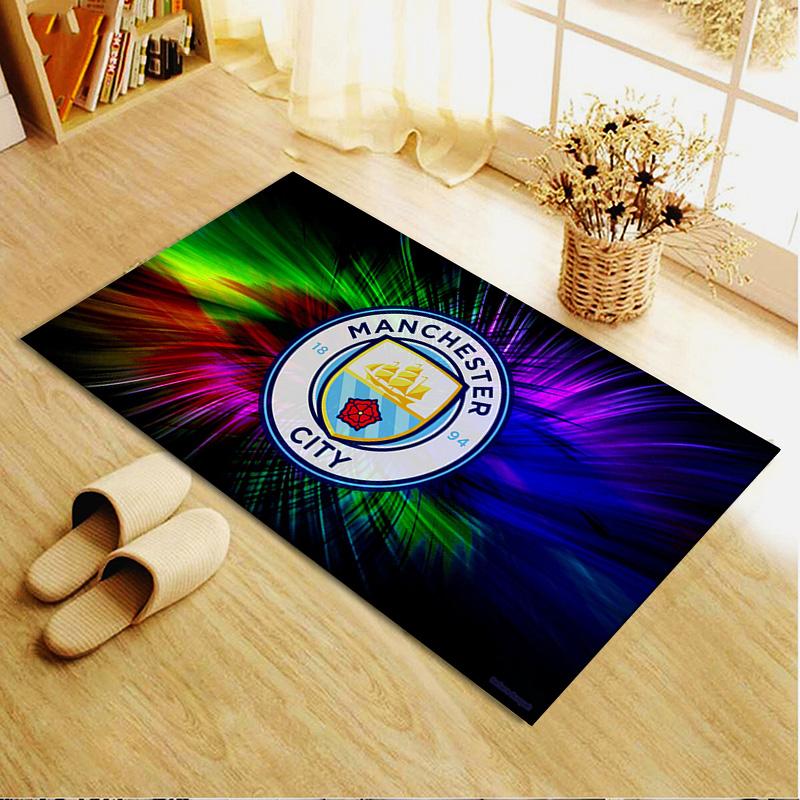 Manchester City FC Carpet Rug for Living Room Bedroom Home Sofa Decoration,Kids play Non-slip Floor Mat