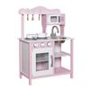 Cuisine en bois pour enfants - GINGER HOME - Rose - 58,5 x 29,5 x 85 cm - Accessoires inclus