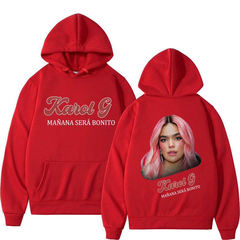 Karol G Manana Sera Bonito Vintage Hoodies Fashion Hip Hop Hooded Sweatshirt Oversized Warm Hoodie Streetwear Fans Gift