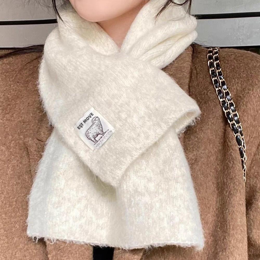 Fashion Design Cross Neck Scarf Soft Knitted Small Neck Scarves Autumn Winter Season