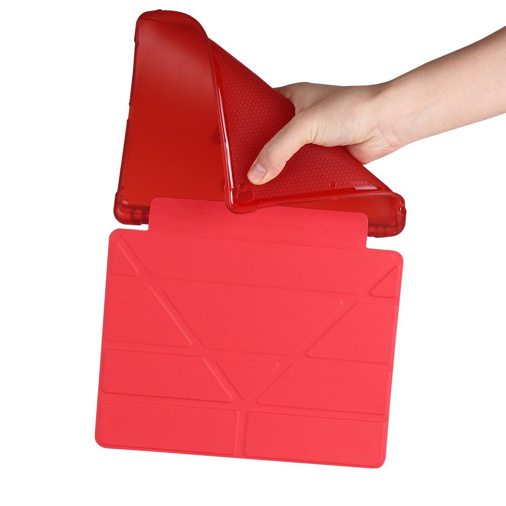 IPad Air 6 10,9" Lederhülle mit Sturzschutz, Stifthalter und Silikon-Airbag für 10,2"-Tablet