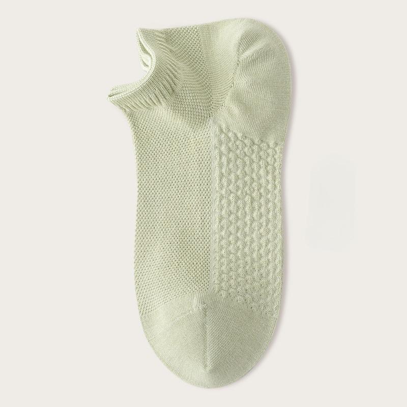 5 Pairs Soft Women Solid Color Ankle Sock Breathable Sweat-Absorbent Comfortable Cotton Low Cut Sports Socks High Quality Female Socks