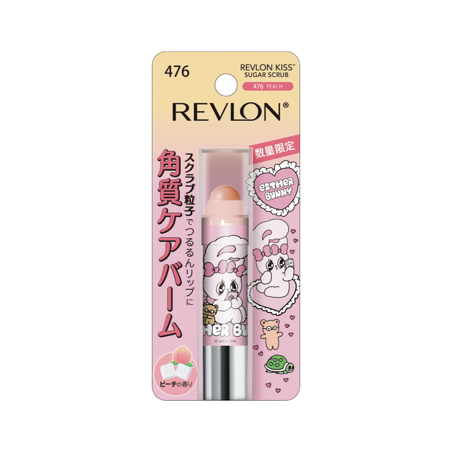 

[Только онлайн] Revlon Kiss Sugar Scrub Ester Bunny 2,6 г [Все 6 видов]- Сладкий сочный скраб для губ, бальзам, крем, база для ухода за губами 476 Peach