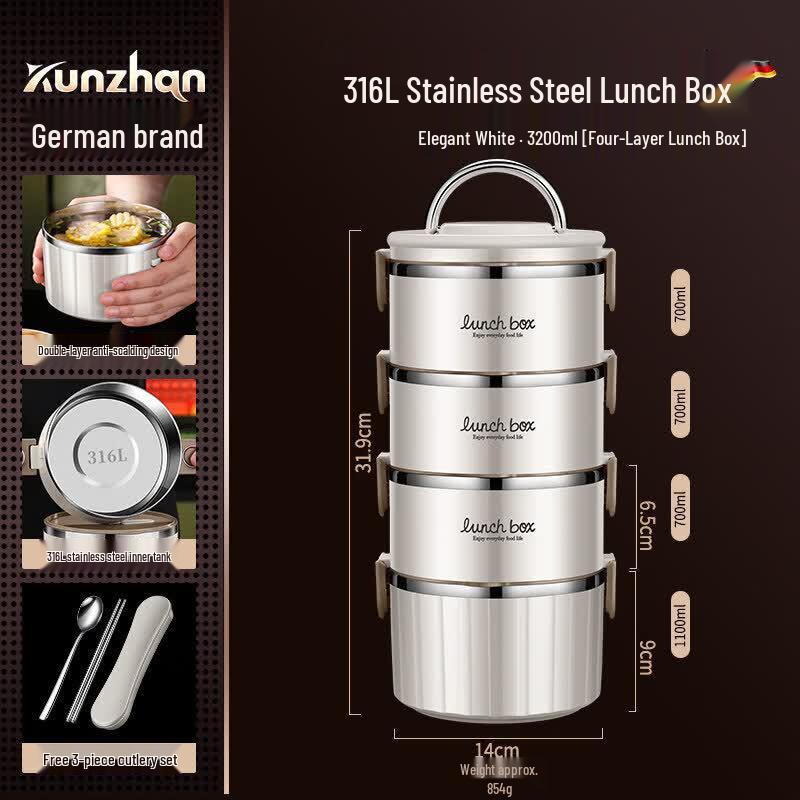 Youluo Double-Layer Insulated Stainless Steel Lunch Box
