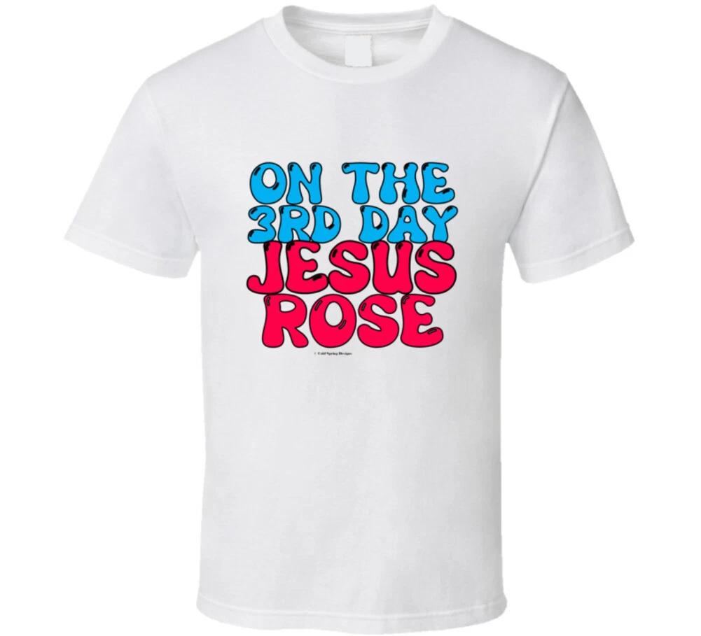 

On The 3rd Day Jesus Rose Easter Christian Christ Gift T Shirt L