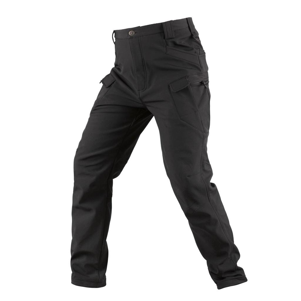 Men's IX7 Tactical Camouflage Fleece-Lined Softshell Winter Pants