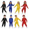 Conjunto com Capuz Lantejoulas para Crianças Unissex com Calça Chapéu Fedora Roupa de Dança Jazz Fantasia Brilhante Glitter