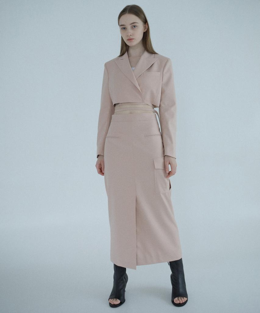 PAUL&ALICE Pocket Maxi Skirt / Pink