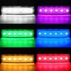 10 Pcs 6 Row Truck Trailer One Side Lighting LED Dump Custom Marker Lamp Deco Tiger (Green)