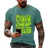 Men's Casual Loose Fit Short Sleeve T-Shirt Labor Day Graphic Printed Top Comfortable Crew Neck Tee