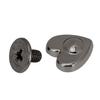 20PCS Heart Shape Decoration Stud Rivets Zinc Alloy Multifunctional Leather Belt Repair Rivets 10mm
