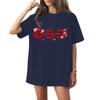 Men Women Kids Casual Letter Print Short Sleeve T-Shirt for Everyday Wear and Activities