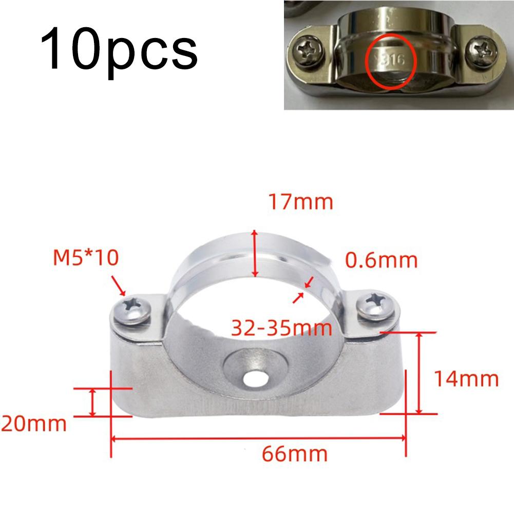 Aluminum Alloy Base 316 Stainless Steel Clamp Home Maintenance Aluminum Alloy Pipe Bracket Widely Used In Fixing