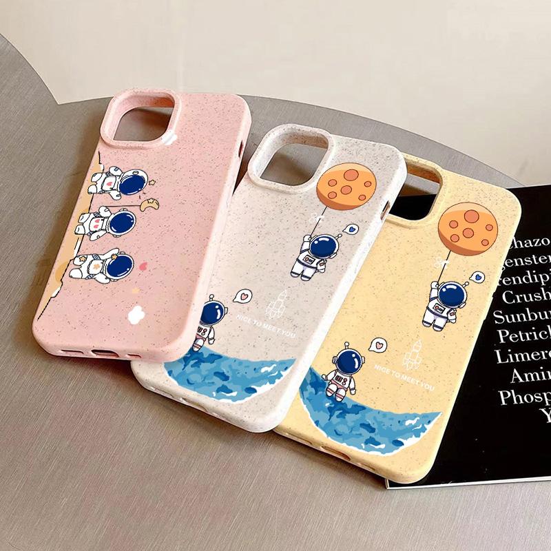 Mobile Phone Cases for iPhone 11 13 XR 15 Pro Max 12 14 Pro Max Case iPhone 16 7 Plus 8 Plus XS Max Degradable and Environmentally Friendly Anti-fall