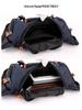 Men's Multifunctional Waterproof Outdoor Waist Bag: Single Shoulder, Crossbody, and Chest Bag for Cycling and Mountaineering with Large Capacity.