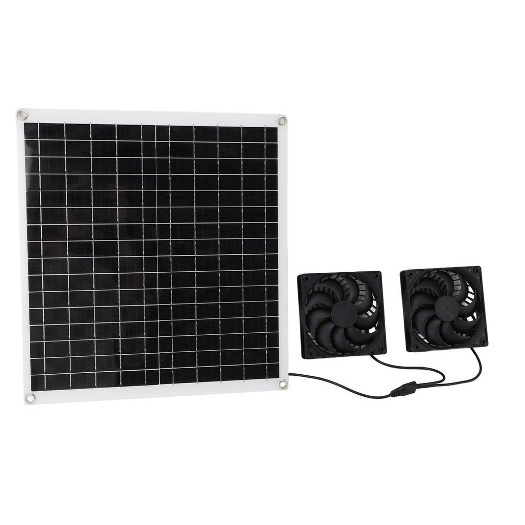Solar Panel Powered Fan Portable Outdoor Multifunctional Solar Air Circulation Fan Kit 20W12V