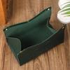 New Living Room Dining Room Tissue Box Environmentally Friendly Leather Multi-purpose Solid Color Creative Napkin Storage Box