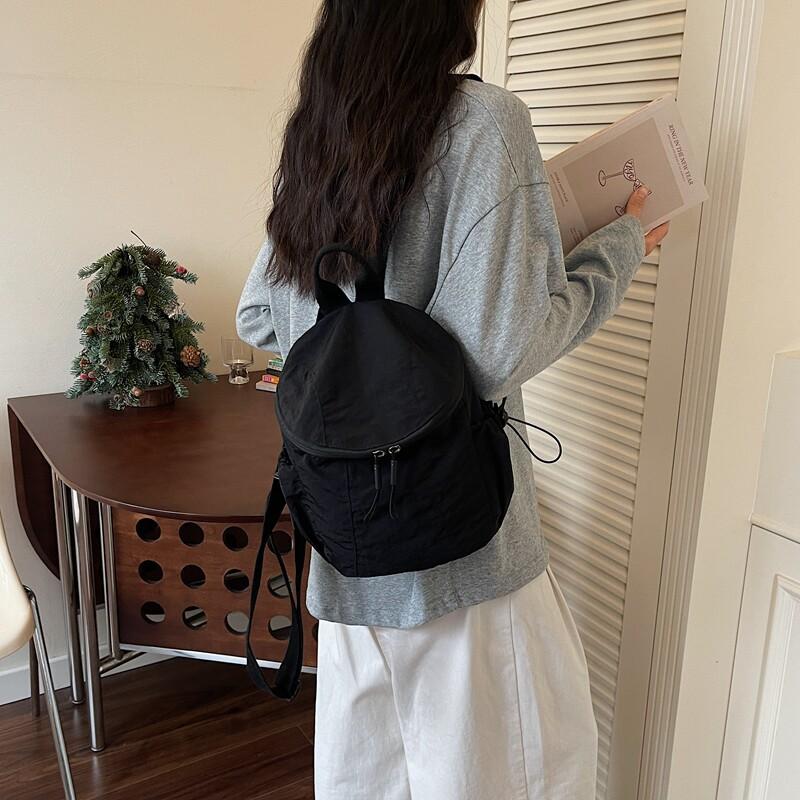 Schoolbag1011 Spring New Canvas Backpack Women's Casual Korean Version Ins Large Capacity Travel Bag College Sports Schoolbag Men