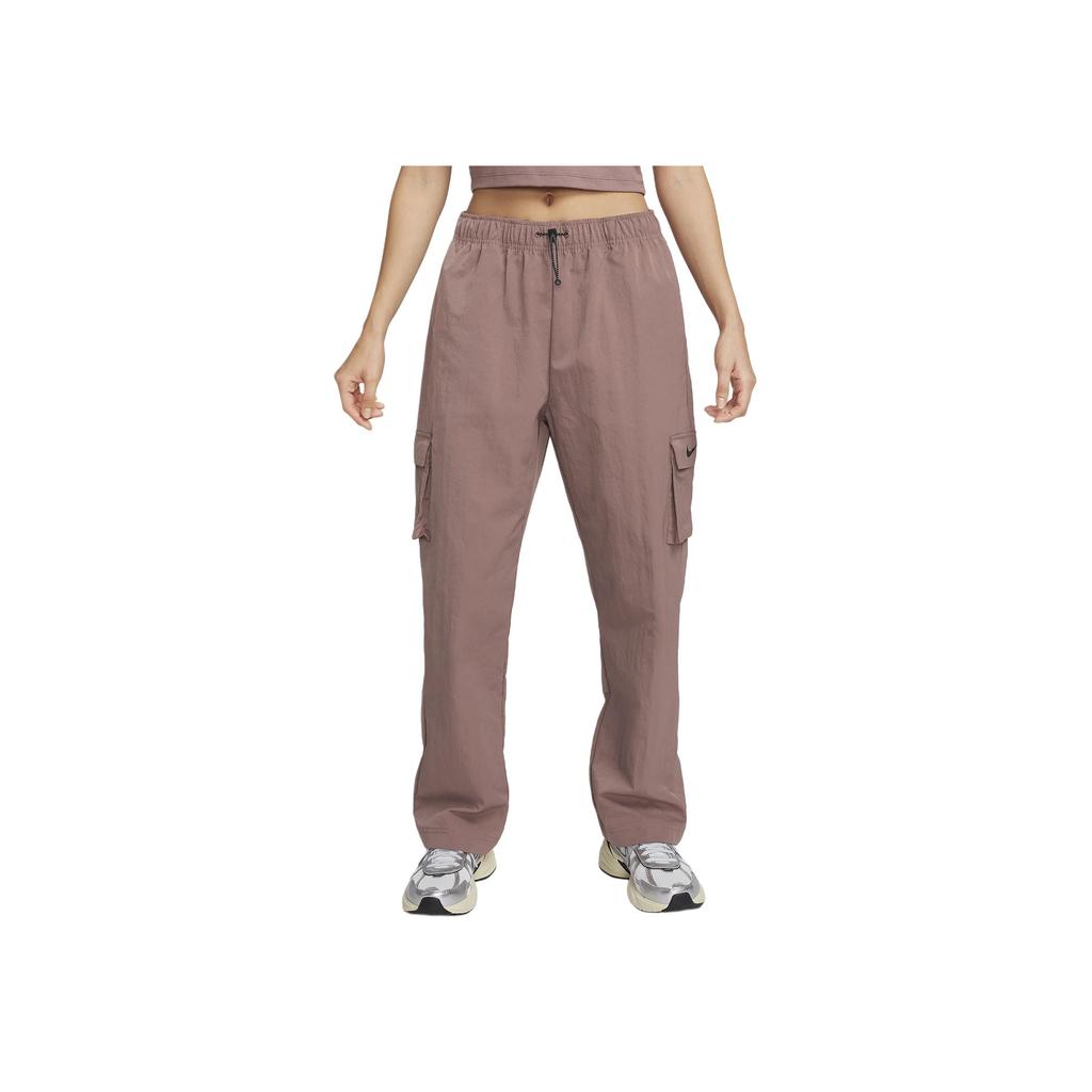 Nike Sportswear Essential Solid Logo Straight Leg Cargo Pants Women Pants Smoky-Grey DO7210-208