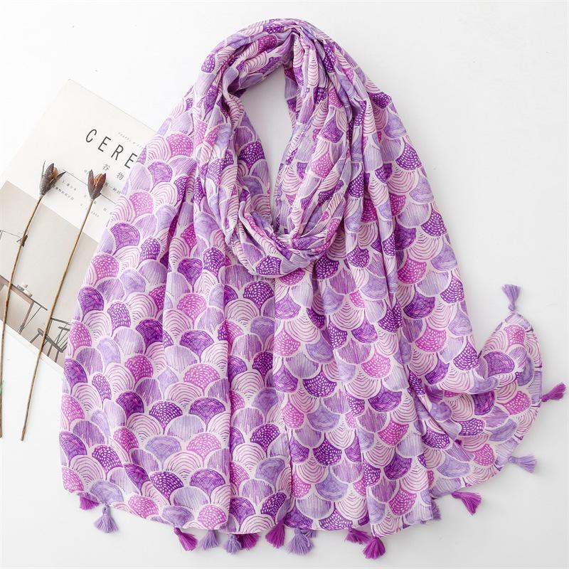 

Шарф Four Seasons New Cotton And Hemp Texture, элегантный стиль, цветной шелковый шарф Shell, теплая шаль для женщин 180*88