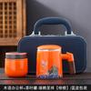 Suet jade mug office cup ceramic filter with lid tea cup household tea separation water cup gift