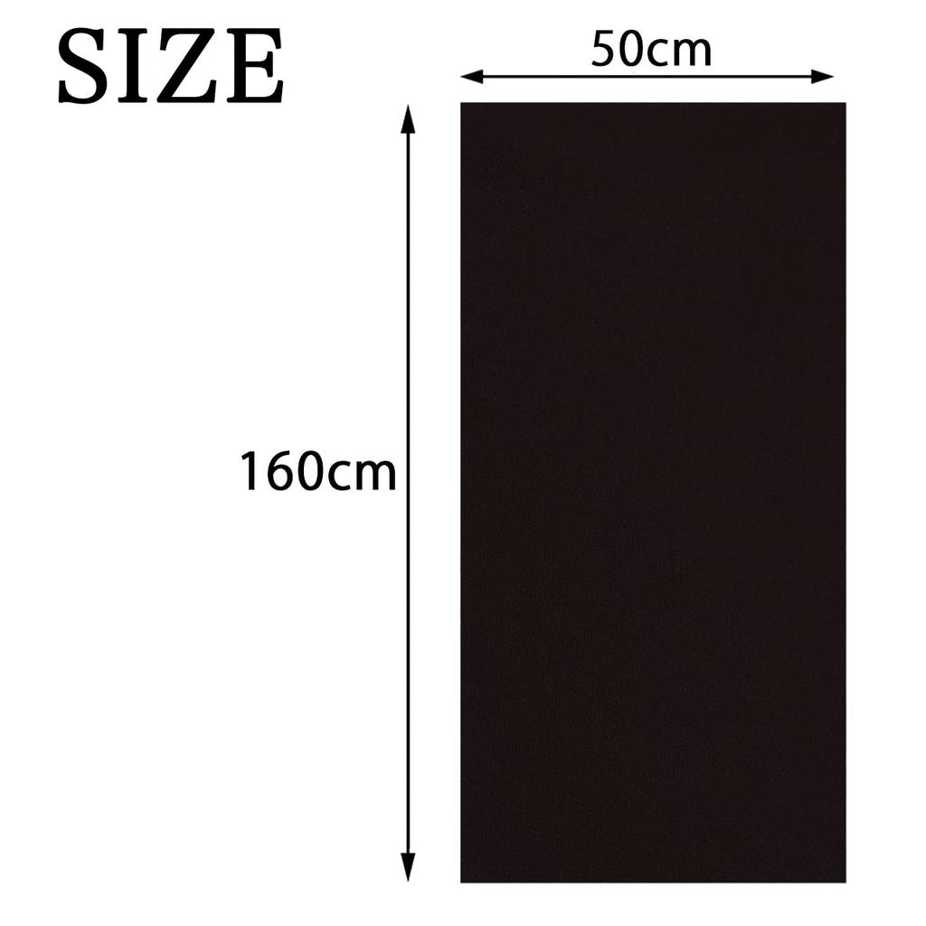 HIRAISM Speaker Grille Saran Mesh Audio Stereo Dustproof Protection 160cm X Fabric, Net, Cover, Cloth, Repair, Replacement, DIY, (Black, 50cm)