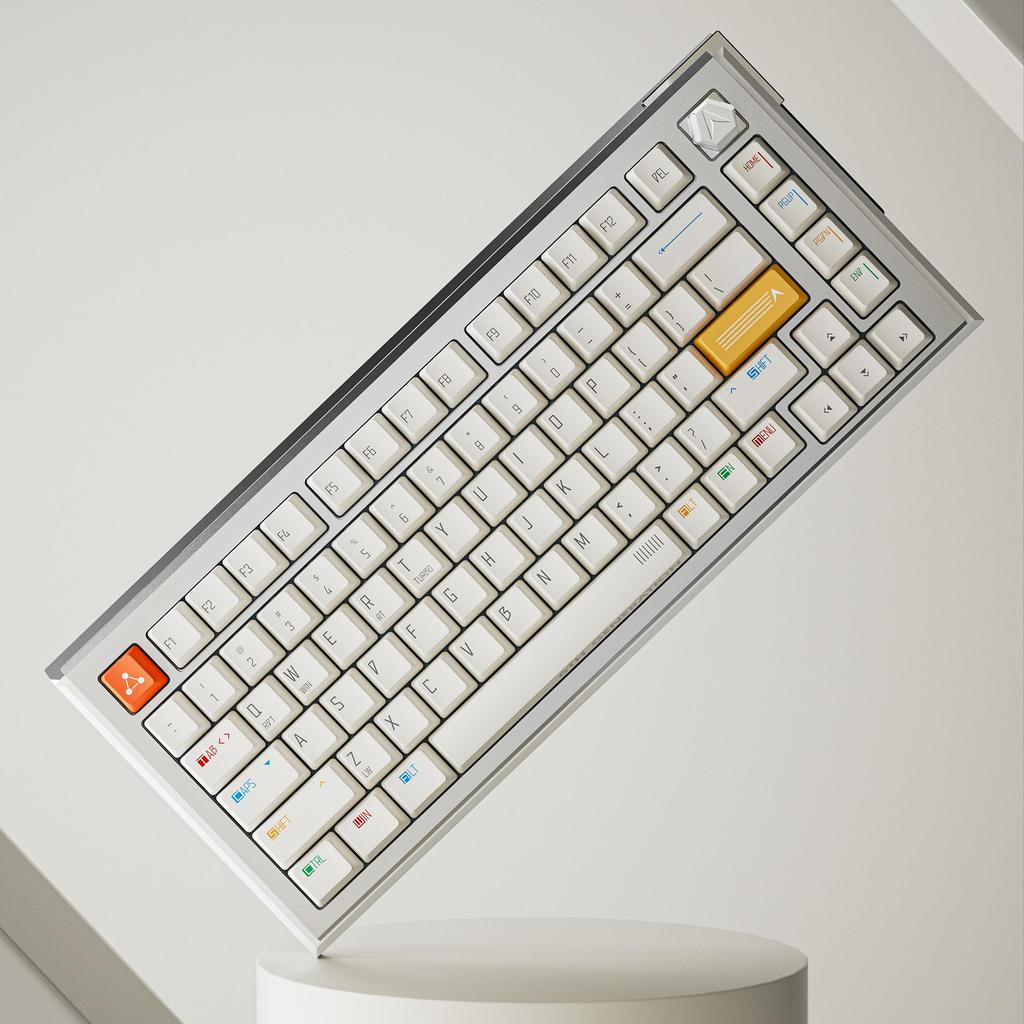 DrunkDeer A75 Ultra Rapid Trigger eSports Gaming Keyboard with Magnetic Switches Adjustable Actuation RT Plus RT Match 8K White Qian Switch Keyboard,