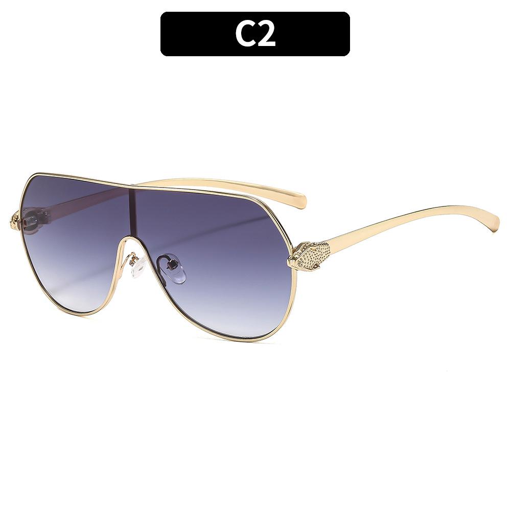 Women's Sunglasses, Metal Large-frame Aviator Sunglasses, Men's and Women's Fashion Sunglasses.
