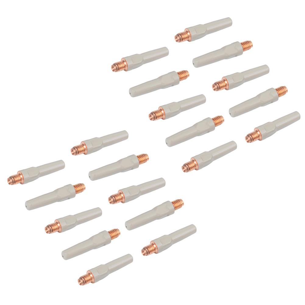 20PCS Non-Stick Coating Welding Tips Metal Welding Torch Accessory Reduces Slag Accumulation 15AK 40*1.2mm