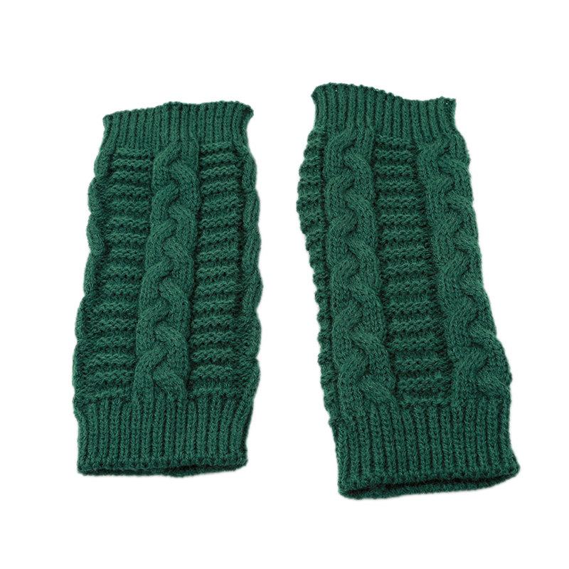 Women Long Fingerless Gloves Winter Mitten Knitted Warmer Arm Sleeve Warm Punk Soft Fingerless Unisex Gloves For Women