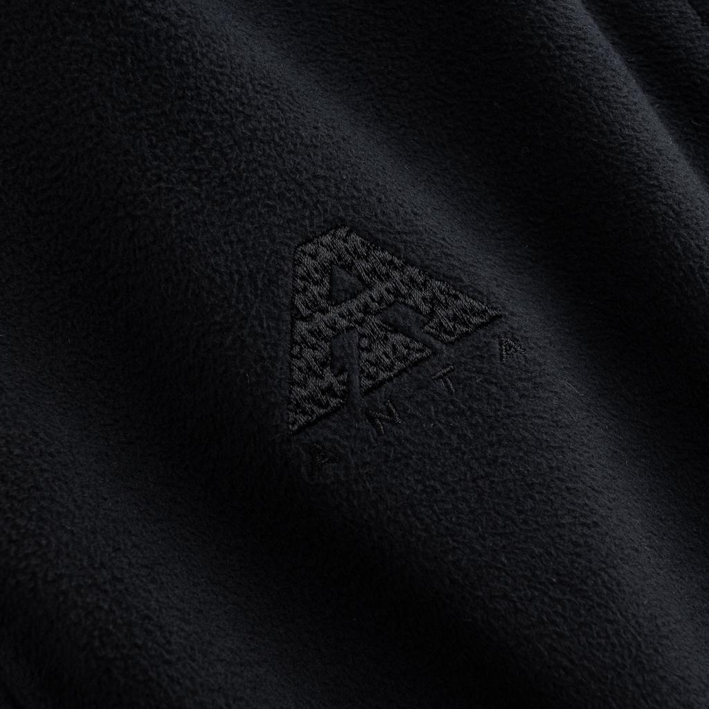 Anta Outdoor Series Comfortable Casual Versatile Slim Fit Base Layer Half-Zip Fleece Long Sleeve Women Tops Basic-Black 962546401-4