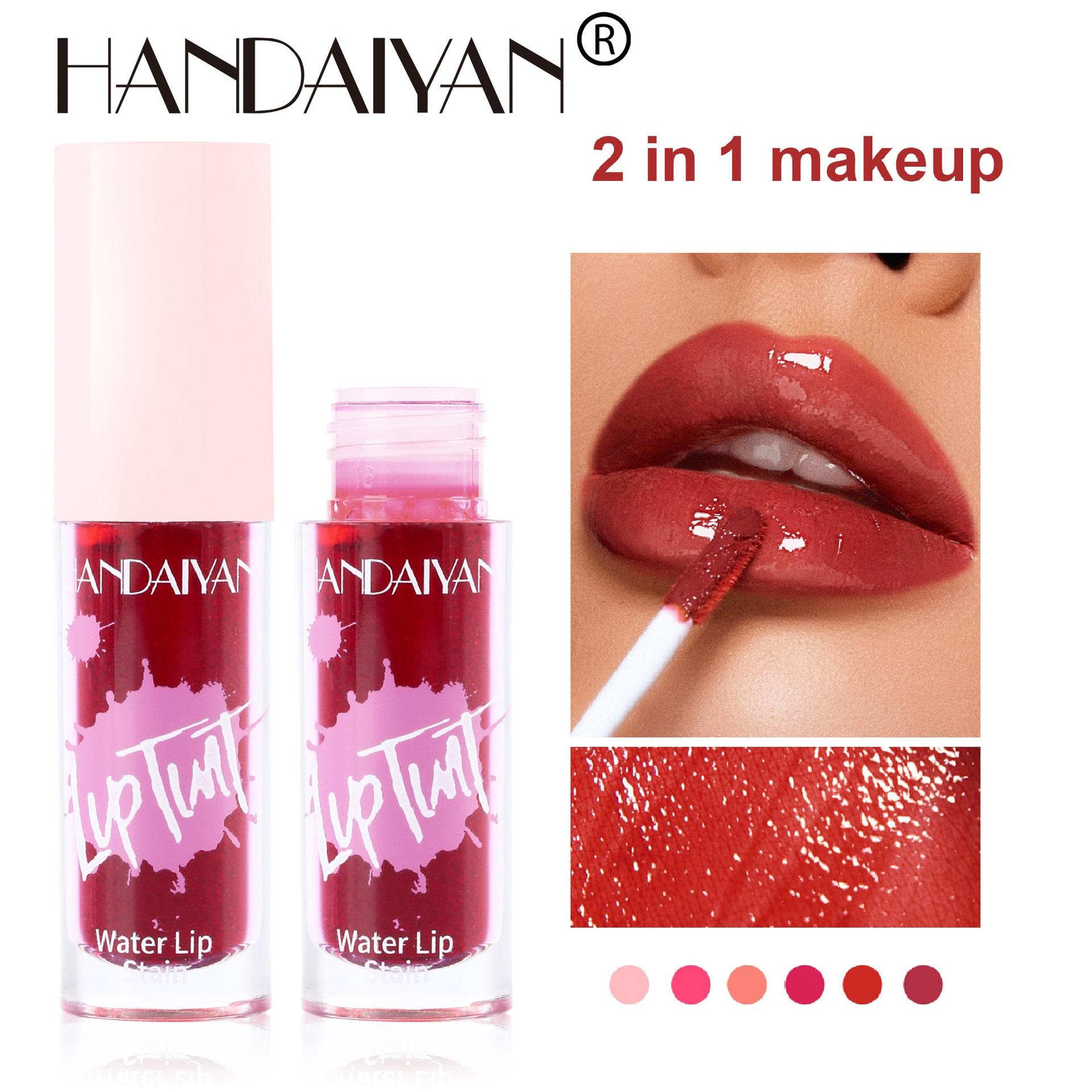 

Handaiyan блеск для губ, стойкий оттенок для губ, увлажняющая жидкая помада, румяна, желе, красный блеск для губ, розовые чернила для губ, косметика для макияжа