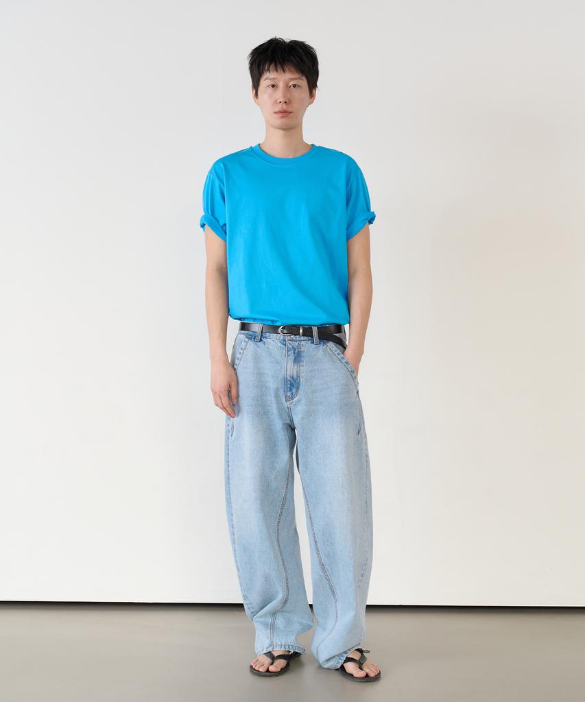 KNOUUN Soft Round T-Shirts (Blue)