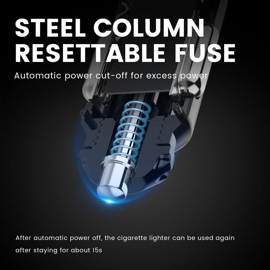 Car Charger With Three-in-one Lighter, High-power Mobile Phone Fast Charger, And One-in-two Car Charger Adapter