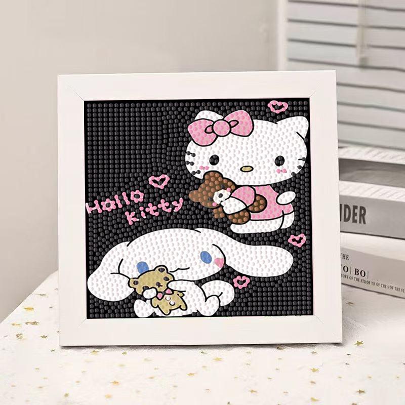 High-End Diamond Painting Diy Van Gogh Starry Sky Cat Creative Handmade Toy Table Decoration Diamond Painting With Frame