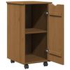 Rollcontainer Honigbraun 34 x 39 x 65,5 cm Massivholz Kiefer
