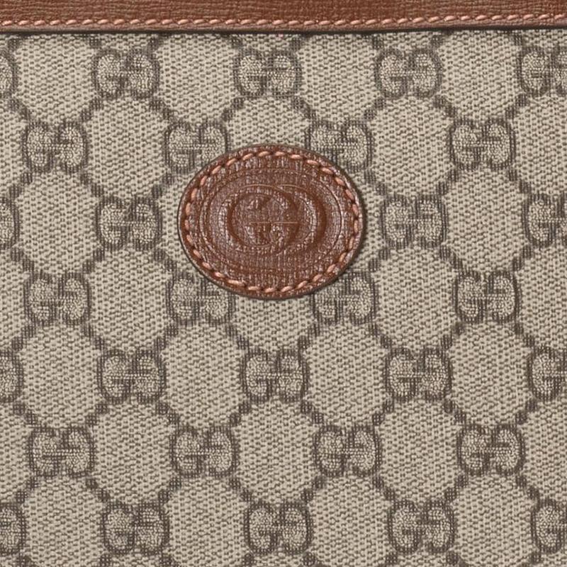 Gucci GG Supreme Detachable Adjustable Shoulder Strap Zipper Closure Messenger Bag Crossbody Bag Canvas With Leather Shoulder Bag 760021-92THG-8563