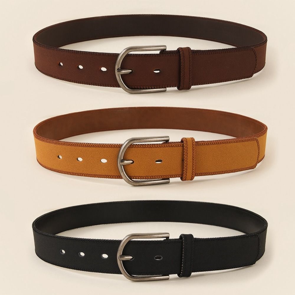 Retro Suede Belt PU Leather Waistband Fashion Frosted Waist Belt For Women