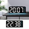 Digital LED Alarm Clock Desktop Table Clock Night Light with Time Temperature Display Backlight Snooze Clock Modern Decor