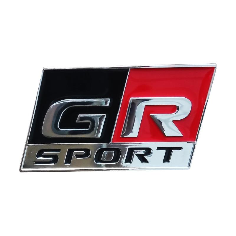GR Sport metal car sticker badges for  Prado 86 HV Yaris RZ RC RS C-HR Corolla Prius Harrier Camry Tacoma Venza RAV4