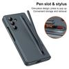 Phone Case For Samsung Galaxy Z Fold 7 Hinged Protection ,Shockproof PC + Tempered Glass Film Holder Back Cover With Pen slot and Stylus New