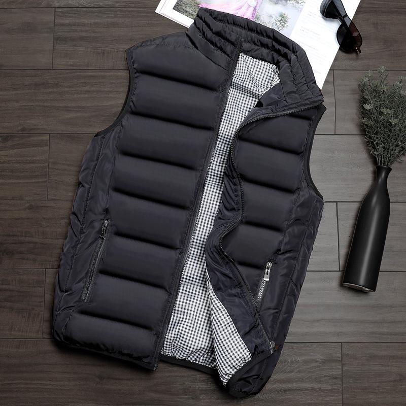 

Мужской жилет верхняя одежда куртка мужской жилет из хлопка XXXL чёрный