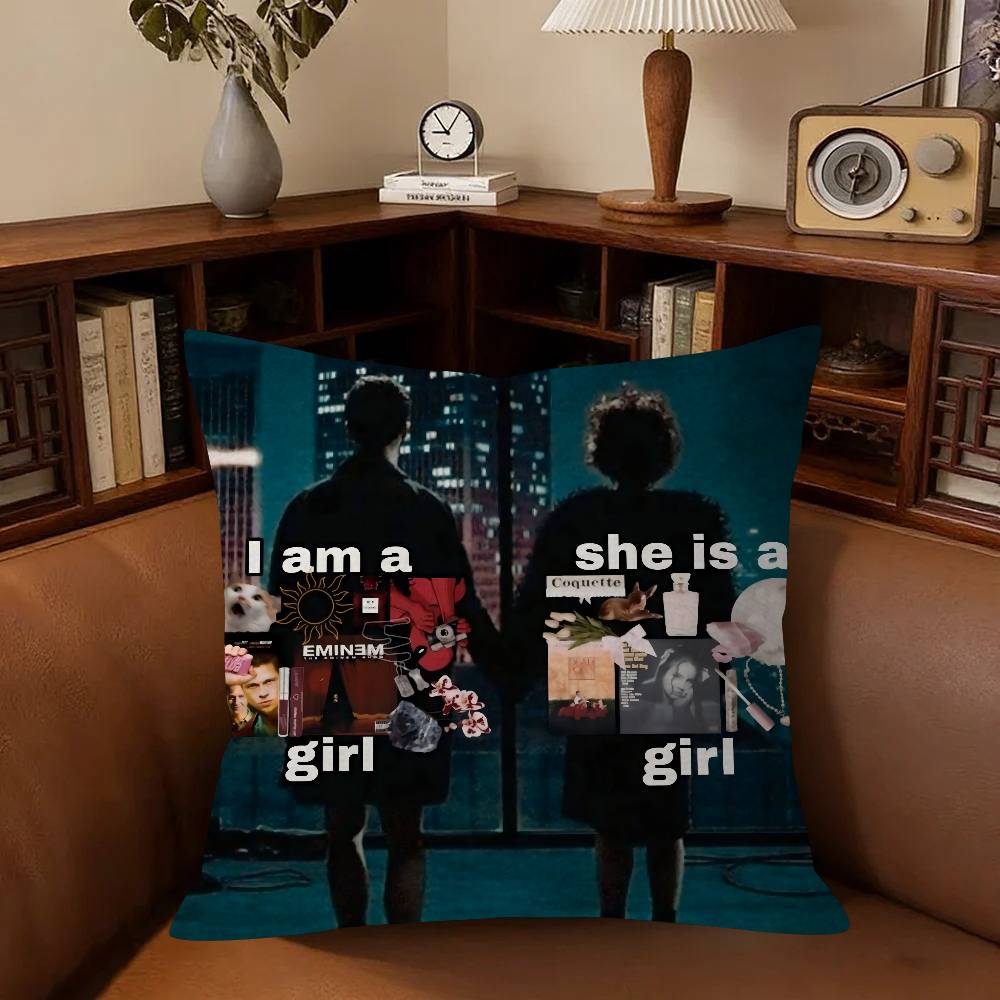 Movie F-Fight C-Club Cushion Cover Car Throw Pillow Case For Sofa Car Christmas Gift 40X40Cm 45X45Cm