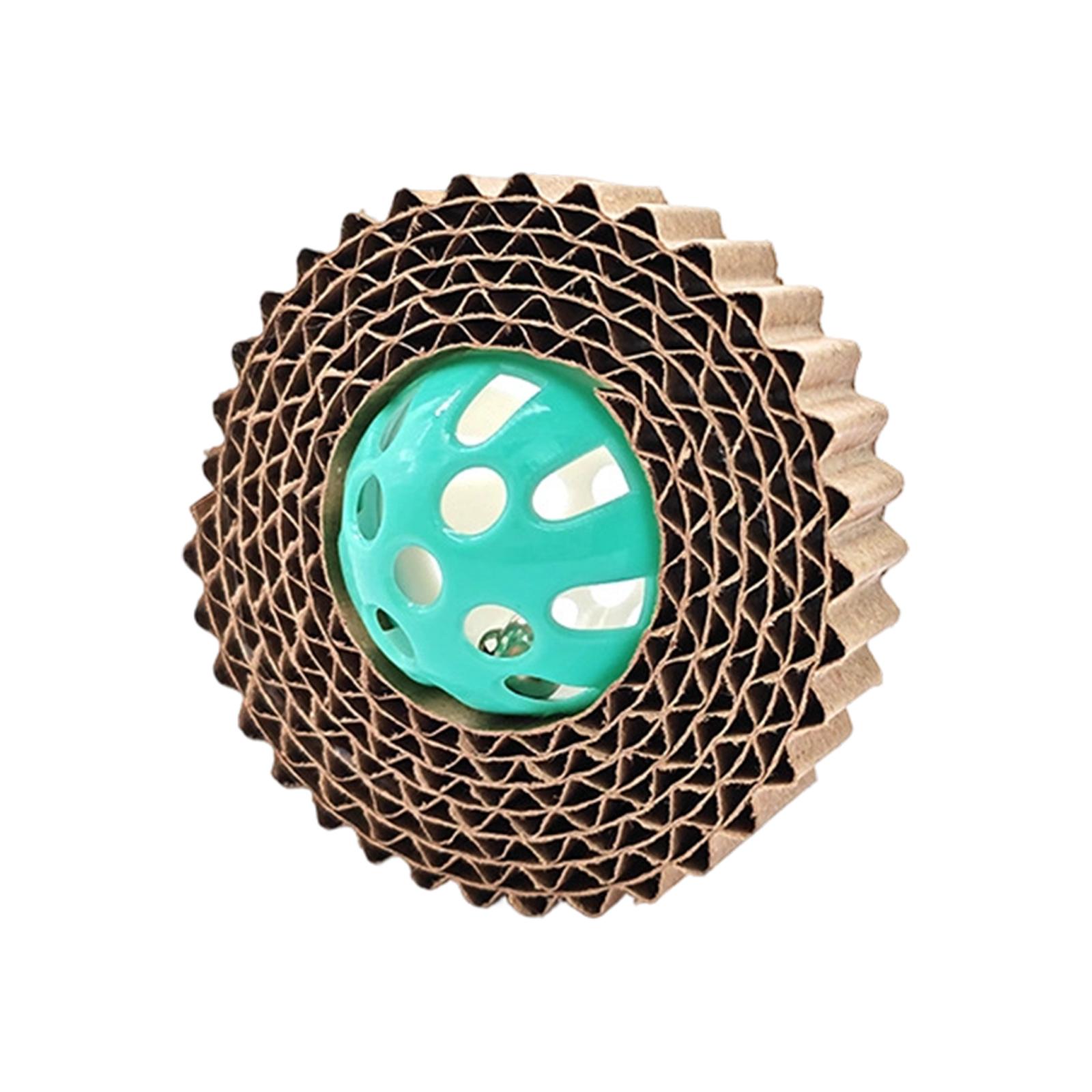 

Corrugated Scratch Cats Toy Balls With Bell, Interactive Chew Toys For Indoor Cats, 3 Pack (Random Colors) One Size