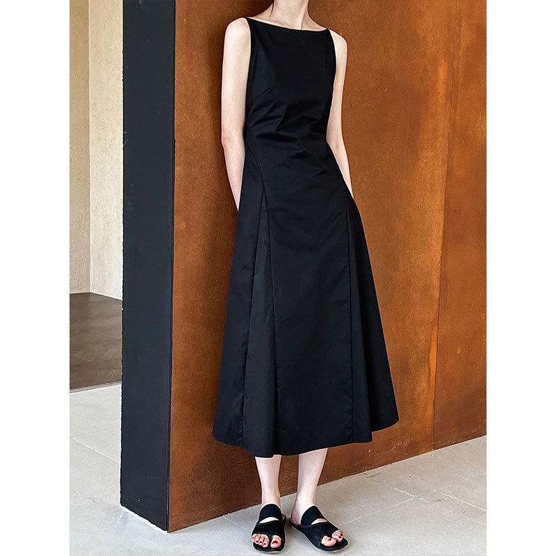 LUXI Elegant Off-Shoulder Waist-Cinched Slimming Dress - Summer 2025 Goddess Style