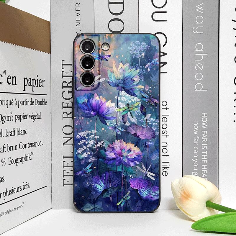 Flower Cute Dragonflies Vintage Floral Pattern Phone Case for Honor Huawei 200 Lite 100 400 PRO 80 X9 Magic 7 6 Lite 5 Pro Cover