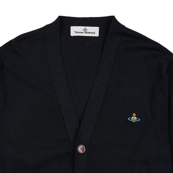 ViVienne WeStwood ViVienne WeStwood Men S Orb Logo V Neck Cardigan 2701000p Y0010 N401